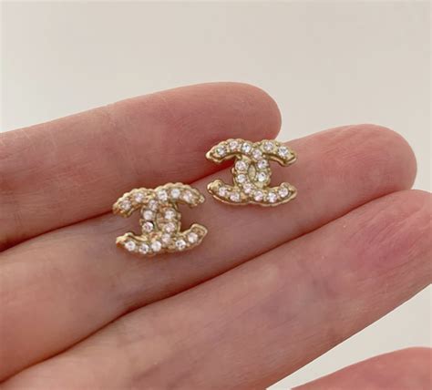 chanel mini cc earrings|chanel earrings cc real.